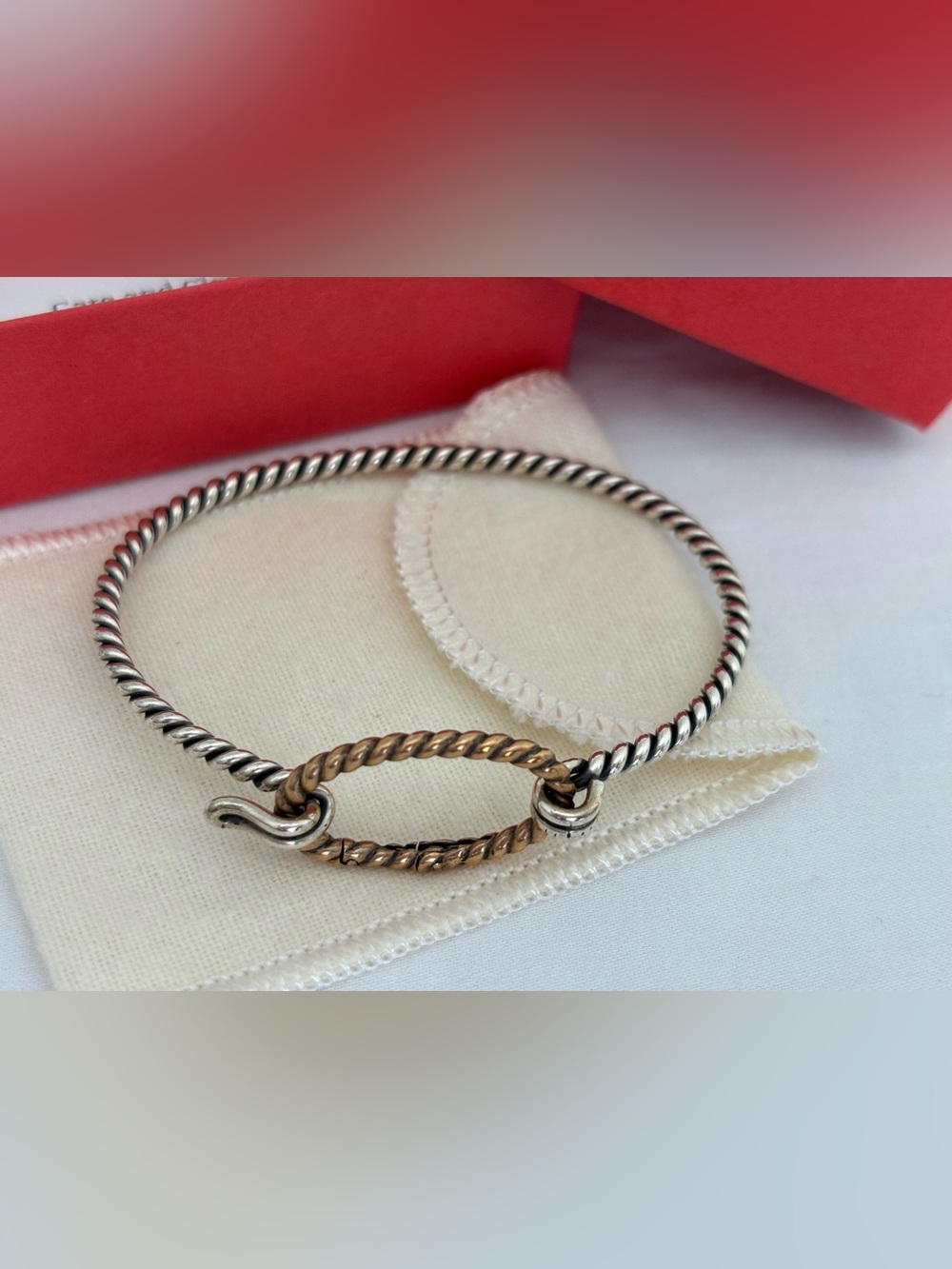 Retired James Avery | Changeable Twisted Wire Hook-On Bracelet